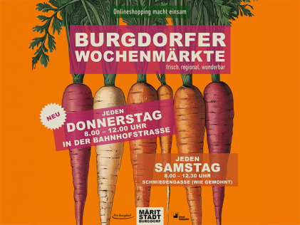 Neu: Donnerstagsmärit an der Bahnhofstrasse!