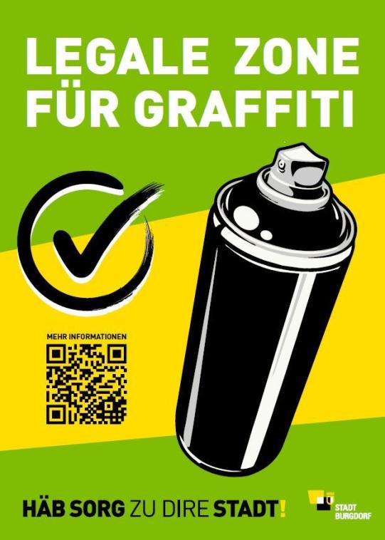 Schild Legale Zone für Graffiti