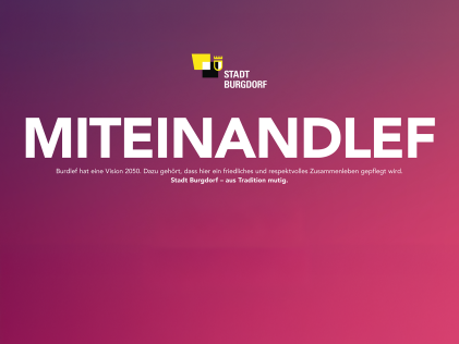 Vision Stadt Burgdorf 2050 - Aus Tradition Mutig