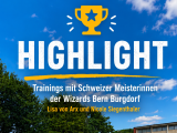 Unihockey-Action beim Schlossmatt-Schulhaus